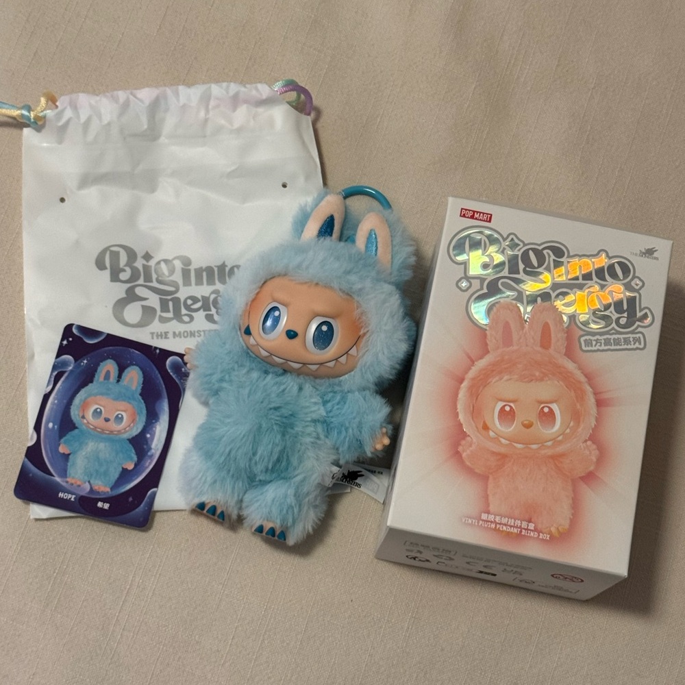 POP MART Big Into Energy Labubu - Hope (Blue)